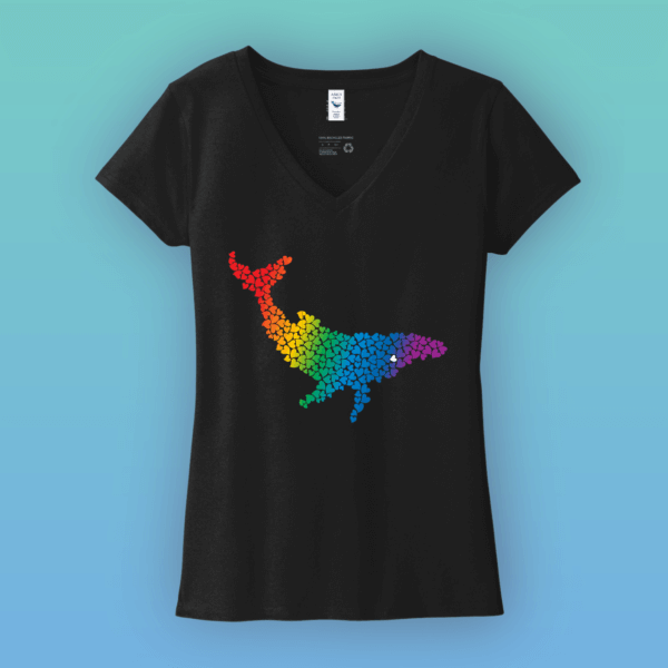 OceanLove_VNeck_Front_Rainbow