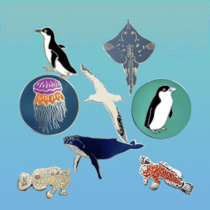 Red Parka Animal Pins